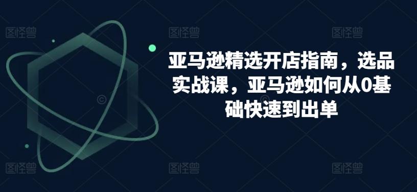 亚马逊精选开店指南，选品实战课，亚马逊如何从0基础快速到出单-百货大全
