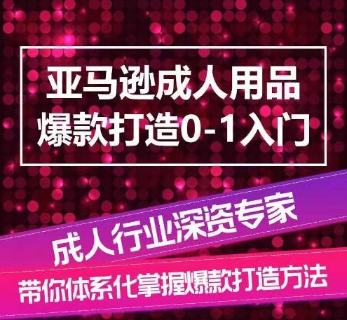 亚马逊成人用品爆款打造0-1入门，系统化讲解亚马逊成人用品爆款打造的流程-百货大全