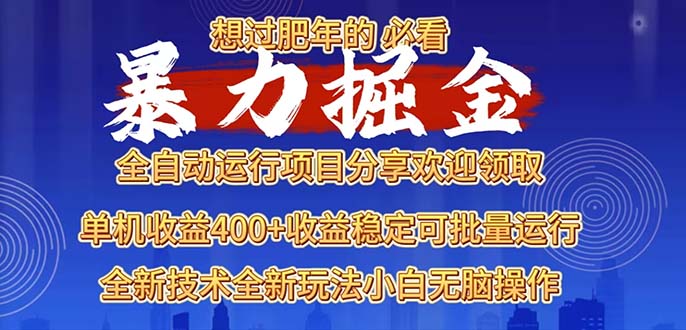 2025暴力掘金项目，想过肥年必看！-百货大全