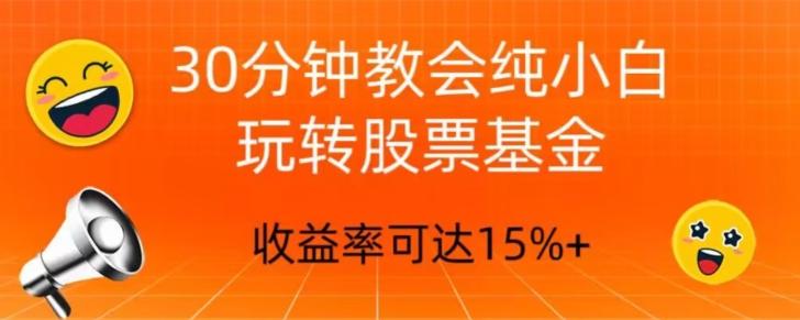 30分钟教会你玩转股票基金，只教好的筛选方法，不荐股-百货大全