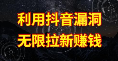利用抖音链接漏洞，无限拉新赚钱【漏洞原理+操作流程】【揭秘】-百货大全