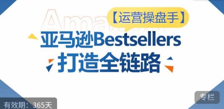 运营操盘手！亚马逊Bestsellers打造全链路，选品、Listing、广告投放全链路进阶优化-百货大全