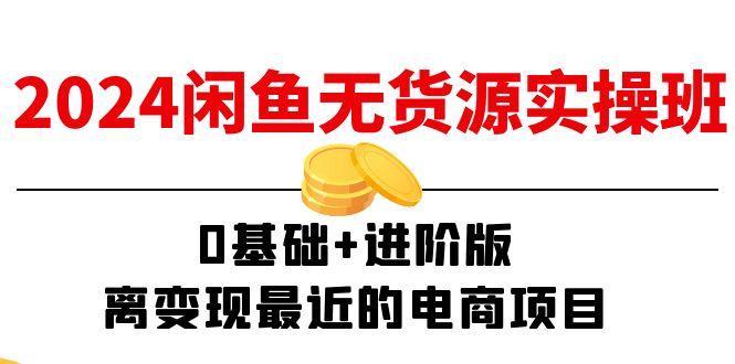 2024闲鱼-无货源实操班：0基础+进阶版，离变现最近的电商项目(15节-百货大全