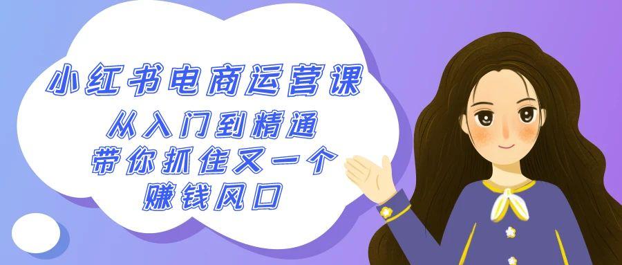 2024小红书-电商运营课，从入门到精通，带你抓住又一个赚钱风口(50节课)-百货大全