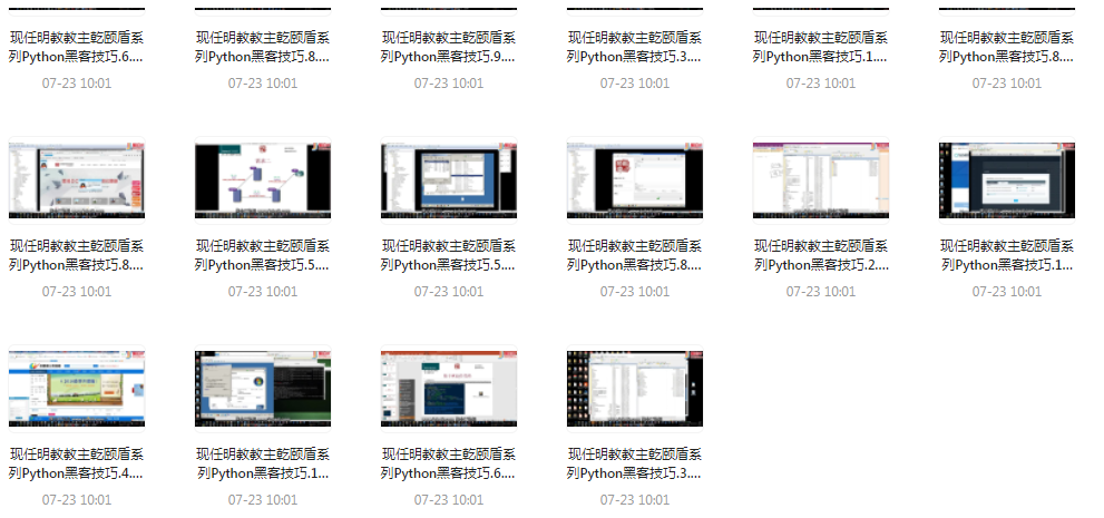 Python黑客技巧课程-百货大全