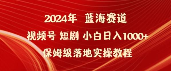 2024年视频号短剧新玩法小白日入1000+保姆级落地实操教程【揭秘】-百货大全