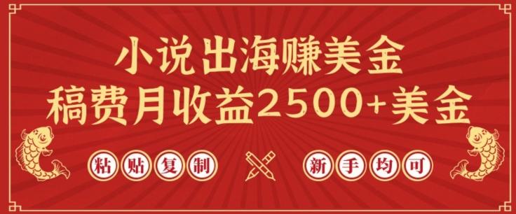 小说出海赚美金，稿费月收益2500+美金，仅需chatgpt粘贴复制，新手也能玩转【揭秘】-百货大全