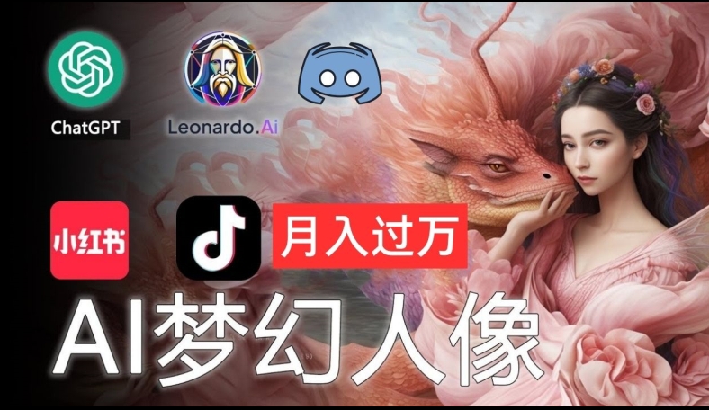 AI摄影梦幻人像：零基础也能月入过万的秘密【揭秘】-百货大全