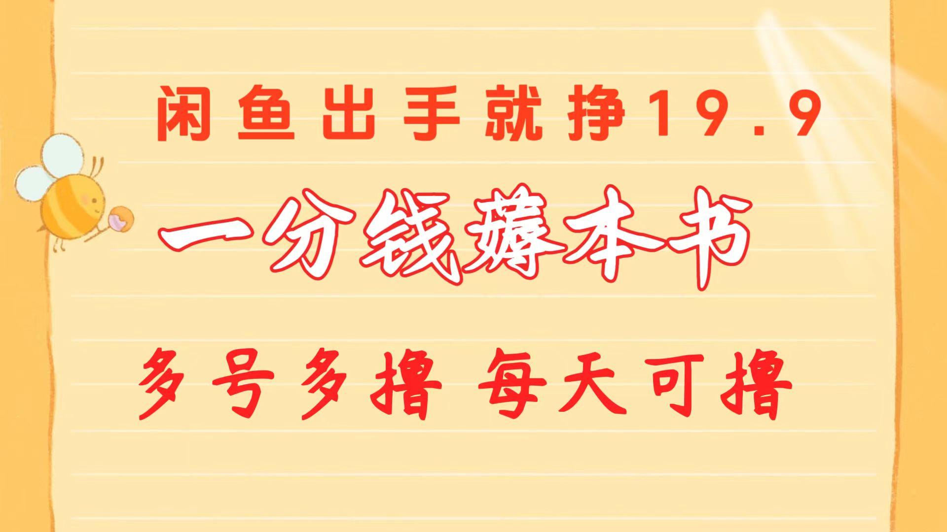 一分钱薅本书 闲鱼出售9.9-19.9不等 多号多撸  新手小白轻松上手-百货大全