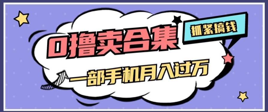 0撸项目月入过万，售卖全套ai工具合集，一单29.9元，一部手机即可【揭秘】-百货大全