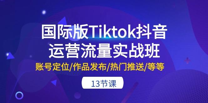 国际版Tiktok抖音运营流量实战班：账号定位/作品发布/热门推送/等等-13节-百货大全