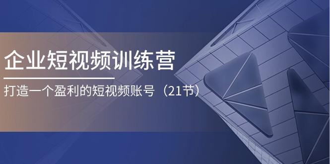 企业短视频训练营：打造一个盈利的短视频账号(21节-百货大全