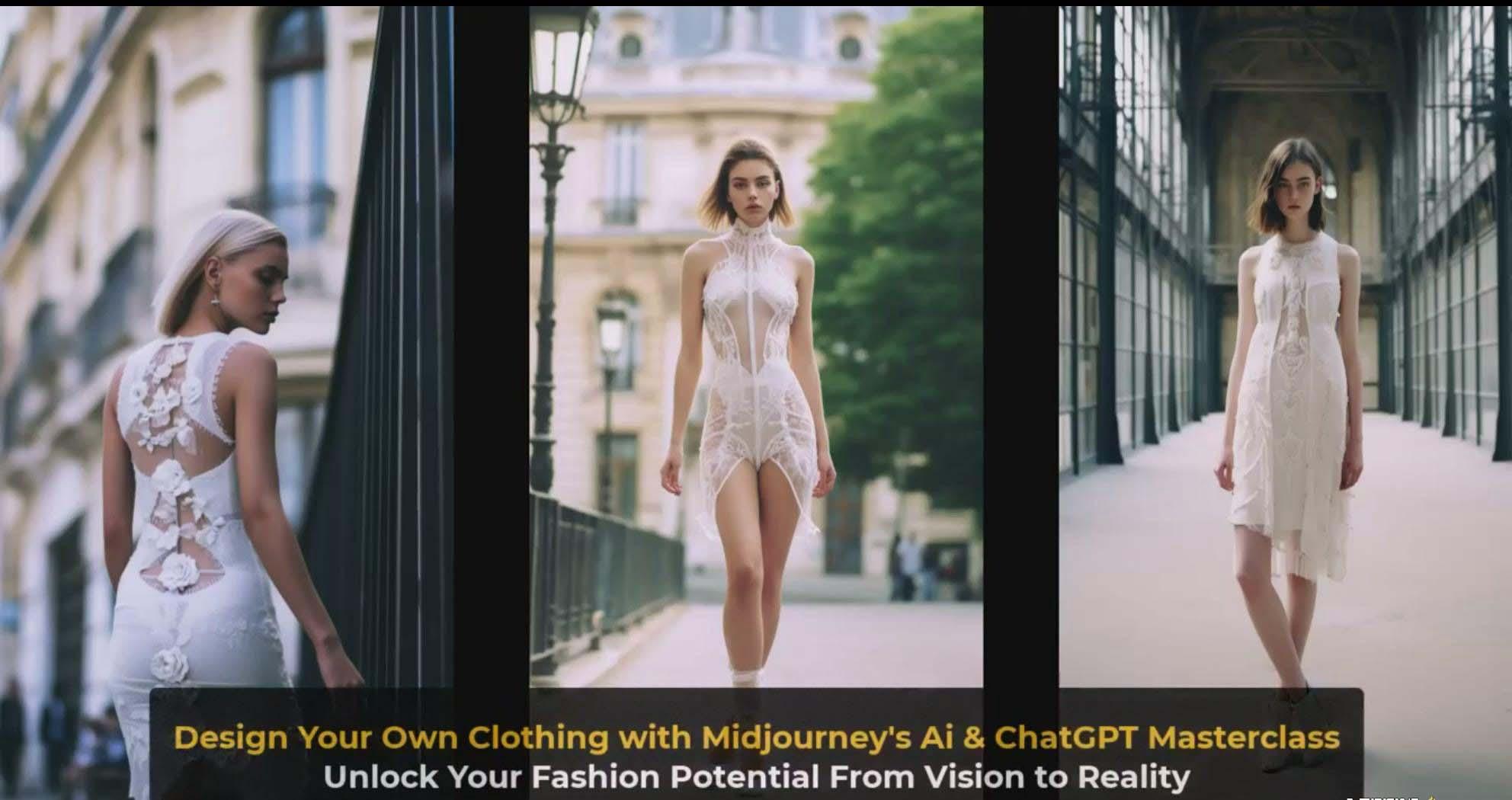 图片[4]-利用 Midjourneys Ai 人工智能设计自己的服装AI大师班-10节课-中英字幕-百货大全