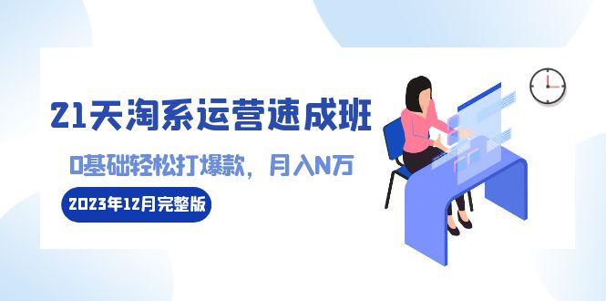 21天淘系运营-速成班2023年12月完整版：0基础轻松打爆款，月入N万-110节课-百货大全