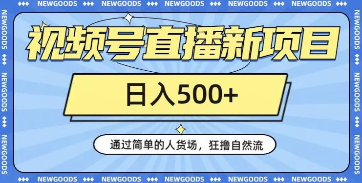 视频号直播新项目，通过简单的人货场，狂撸自然流，日入500+【260G资料】-百货大全