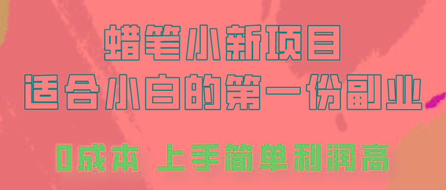 蜡笔小新项目拆解，0投入，0成本，小白一个月也能多赚3000+-百货大全