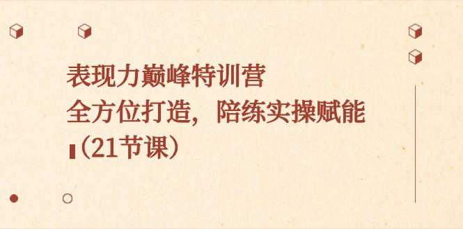 表现力巅峰特训营，全方位打造，陪练实操赋能（21节课）-百货大全