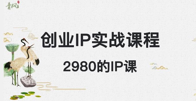 外边卖2980的创业IP课程，做私域月入5w+-百货大全