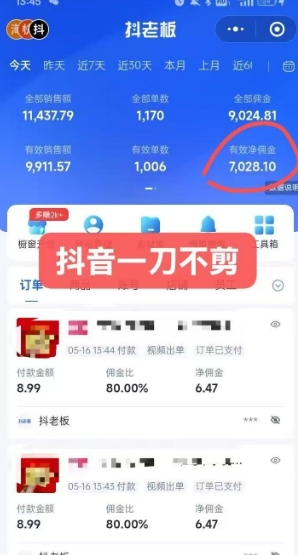 抖音短视频一刀不剪带货，不剪辑，不直播，每天发个视频，等着出单获取带货佣金-百货大全