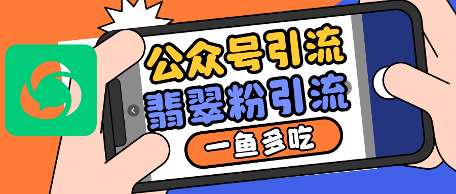 公众号低成本引流翡翠粉，高客单价，大力出奇迹一鱼多吃-百货大全