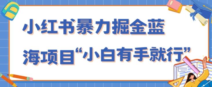 小红书暴力掘金蓝海项目，轻松日入1000+、小白有手就行（附新引流方法，不违规）-百货大全
