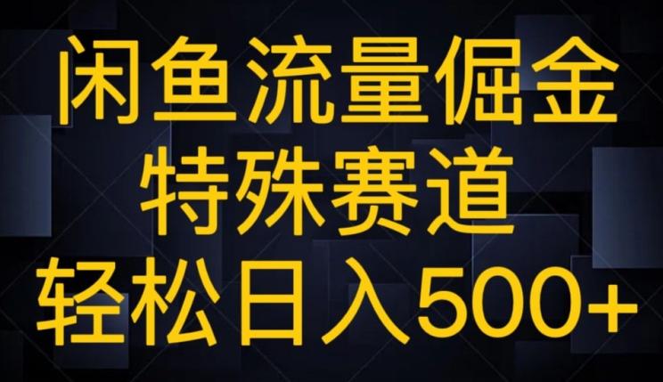 闲鱼流量倔金，特殊赛道，轻松日入500+-百货大全