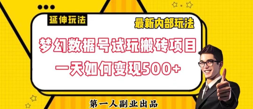 数据号回归玩法游戏试玩搬砖项目再创日入500+【揭秘】-百货大全