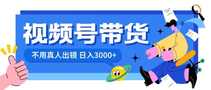视频号带货，日入3000+，不用真人出镜-百货大全