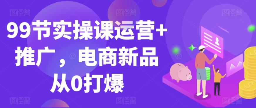 99节实操课运营+推广，电商新品从0打爆-百货大全