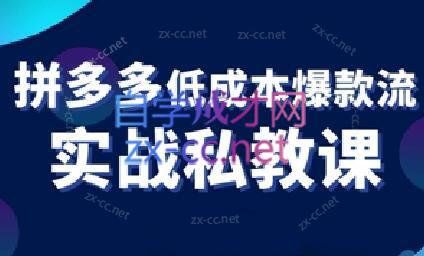 卡卡老师·拼多多低成本爆款流实战私教课-百货大全